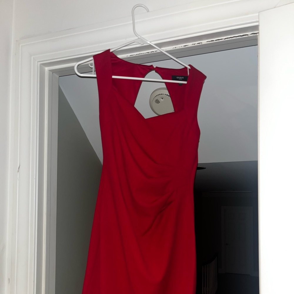 Red guess dress